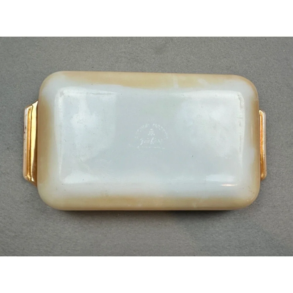 Anchor‎ Hocking Fire King Peach Lustre 1.5 QT Rect. Casserole Baking Dish 432